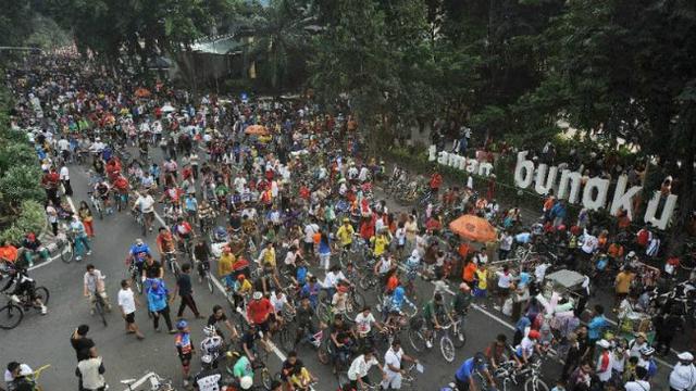 Car Free Day di Surabaya