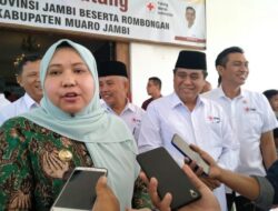 Bupati Masnah Busro Hadiri Pelantikan Pengurus PMI Muaro Jambi