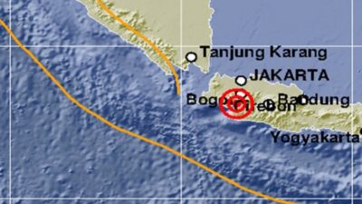 Gempa 5 Magnitudo Kedalaman 10 Km Guncang Sukabumi