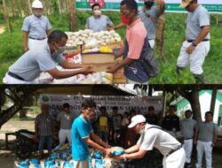 Terdampak COVID-19, Warga SAD Sarolangun Terima Bantuan Sembako