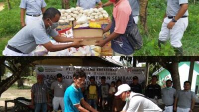 Terdampak COVID-19, Warga SAD Sarolangun Terima Bantuan Sembako