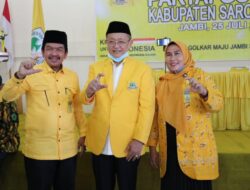 Terpilih Aklamasi, Tontawi Jauhari Pimpin DPD II Golkar Sarolangun