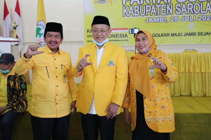 Terpilih Aklamasi, Tontawi Jauhari Pimpin DPD II Golkar Sarolangun