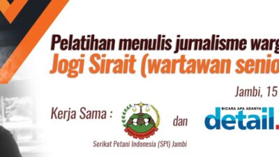 SPI Jambi dan DETAIL.ID Gelar Pelatihan Jurnalisme Warga