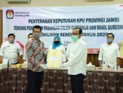 Berkas Lengkap, Tiga Paslon Resmi Maju di Pilgub Jambi 2020