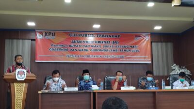 KPU Batanghari Uji Publik Daftar Pemilih Sementara