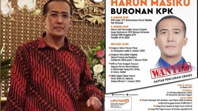 Harun Masiku Belum Tertangkap, KPK Berkilah Djoko Tjandra Buron Bertahun-tahun