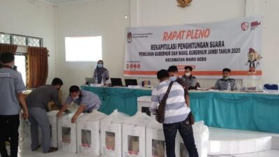 Terkendala Sinyal Internet, Rekapitulasi Hasil Pilgub di Kecamatan Maro Sebo Baru 30 Persen