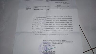 Dinas PTSP Tebo Tolak Permintaan Yayasan ORIK Tanpa Alasan