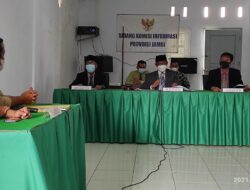 Sidang Perdana Sengketa Informasi Ditunda, Pihak DPMPTSP KUKM Tebo Tak Hadir