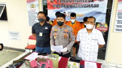 Ringkus Empat Pelaku, Satres Narkoba Polres Batanghari Amankan 1 Kg Ganja Kering