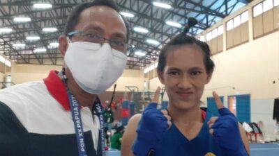 Atlet Wushu Melisa Try Andani Sumbang Emas Pertama Buat Kontingen PON Jambi