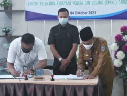 Bupati Merangin Teken MoU dengan KPKNL Jambi