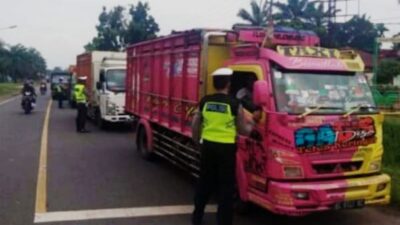 Razia, Lebih dari 80 Unit Truk Batu Bara Ditilang di Muarojambi