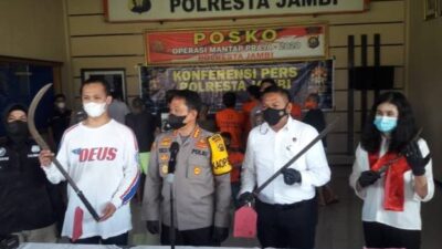 Meresahkan, 2 Kelompok Geng Motor di Kota Jambi Ditangkap Polisi