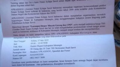 Petani Sawit Segera Demo Kantor Bupati Merangin