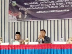 Komisi I DPRD Provinsi Jambi, Hapis Hasbiallah Hadiri Sosialisasi dan Penyuluhan Perda dan Perkada di Sarolangun