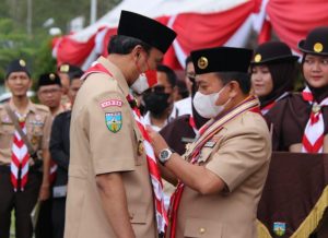 Peringatan Hari Pramuka, Ketua DPRD Jambi Edi Purwanto Terima Penghargaan Dharma Bakti