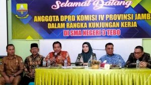 Tingkatkan Kualitas Pendidikan, Komisi lV DPRD Provinsi Jambi Kunker ke SMAN 3 Tebo