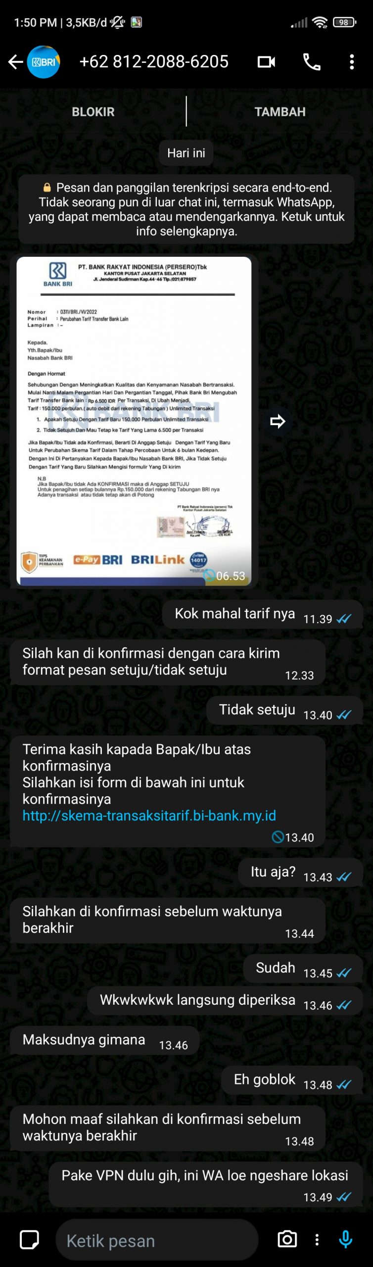 Penipuan Berkedok Bank BRI.