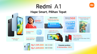 Xiaomi Indonesia Luncurkan Redmi A1, Smartphone dengan Harga Spesial Satu Jutaan