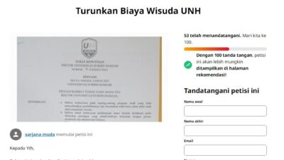 Wisudawan Universitas Nurdin Hamzah Jambi Tuntut Rektor Turunkan Biaya Wisuda