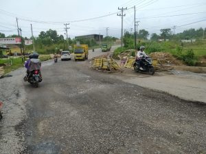 Potret Pembangunan Box Culvert di Depan UIN STS Jambi.