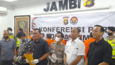 Lima Tersangka Kasus Narkoba Diringkus Polda Jambi, Nilai Ekonomis Barang Bukti Mencapai Rp 2 Milliar Lebih