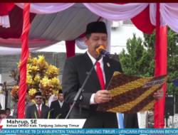 Ketua DPRD Tanjungjabung Timur Ikuti dan Bacakan Teks Proklamasi Saat Upacara Peringatan HUT ke-78 Republik Indonesia