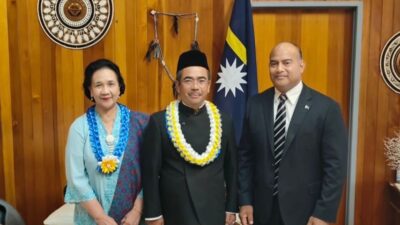 Dubes Dupito D Simamora Serahkan Surat Kepercayaan kepada Presiden Republik Nauru