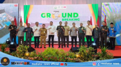 Al Haris Dampingi Jaksa Agung Lakukan Ground Breaking di RS Adyaksa Jambi Seberang